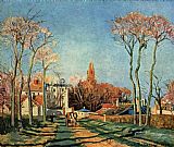 Camille Pissarro Entree du village de Voisins 1872